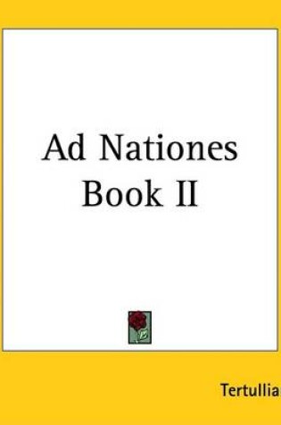 Cover of Ad Nationes Book II