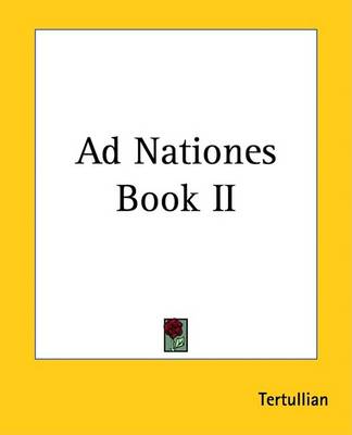 Book cover for Ad Nationes Book II