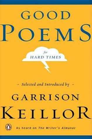 Cover of Good Poems for Hard Times