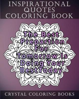 Book cover for Inspirational Quotes Coloring Book