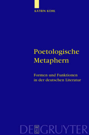 Cover of Poetologische Metaphern