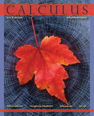 Cover of Calculus: Multivariable 6e + WileyPLUS Registration Card