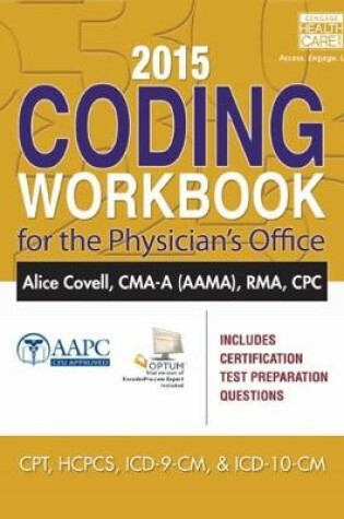 Cover of 2015 Coding Workbook for the Physician's Office (with Cengage EncoderPro.com Demo Printed Access Card)