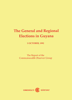 Book cover for General and Regional Elections in Guyana