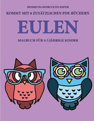 Book cover for Malbuch für 4-5 jährige Kinder (Eulen)