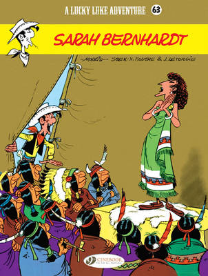 Book cover for Lucky Luke 63 - Sarah Bernhardt