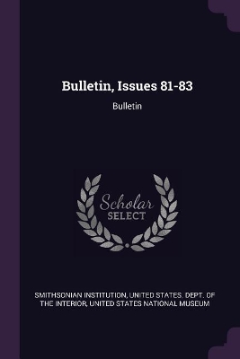 Book cover for Bulletin, Issues 81-83