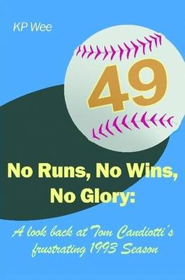 Book cover for No Runs, No Wins, No Glory: A Look Back at Tom Candiotti's Frustrating 1993 Season