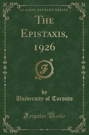 Cover of The Epistaxis, 1926 (Classic Reprint)