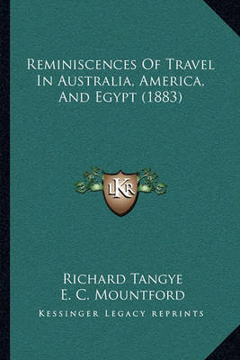 Book cover for Reminiscences of Travel in Australia, America, and Egypt (1883)