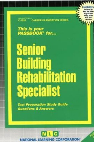 Cover of Senior Building Rehabilitation Specialist