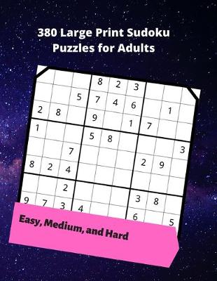 Book cover for 380 Large Print Sudoku Puzzles for Adults