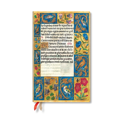 Book cover for Spinola Hours (Ancient Illumination) Maxi 12-month Vertical Hardback Dayplanner 2025 (Elastic Band Closure)