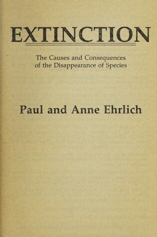 Cover of Extinction