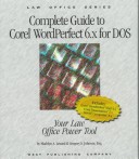 Book cover for Complete Guide to Corel WordPerfect 6.X for DOS