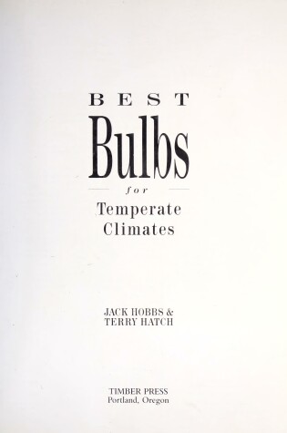 Cover of Best Bulbs for Temperate Climates