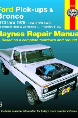 Cover of Ford pick-ups F-100-F-350 & Bronco (1973-1979) Haynes Repair Manual (USA)