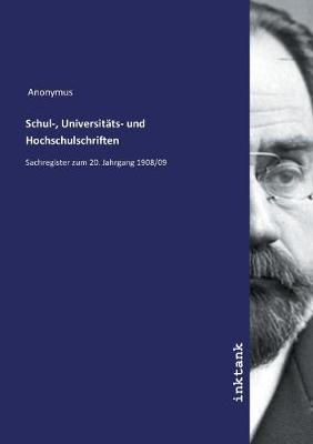 Book cover for Schul-, Universitats- und Hochschulschriften