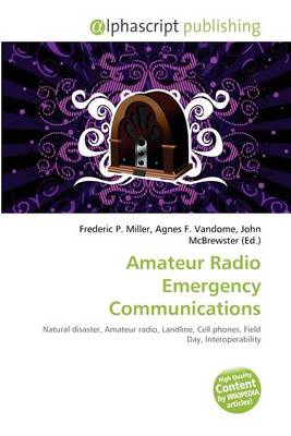 Book cover for Amateur Radio Emergency Communications