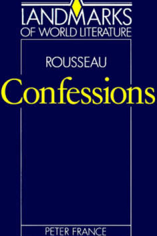 Cover of Rousseau: Confessions