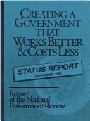 Book cover for National Performance Review