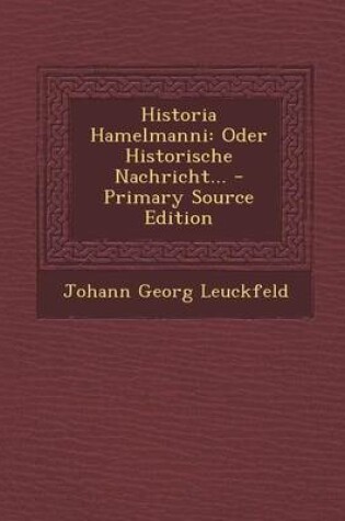 Cover of Historia Hamelmanni