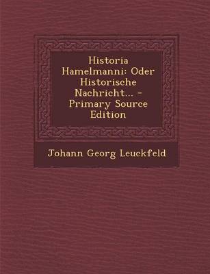 Book cover for Historia Hamelmanni