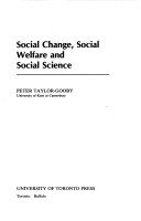 Book cover for Social Change, Social Welfare and Social Science