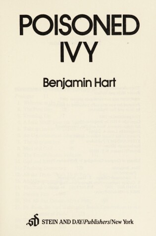 Cover of Poisoned Ivy