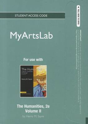 Book cover for NEW MyLab Arts Student Access Code Card for Humanities, The, Volume II (standalone)