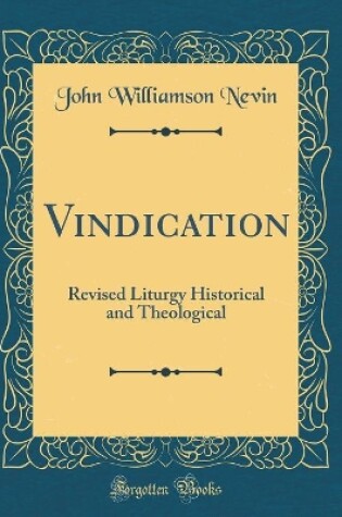 Cover of Vindication