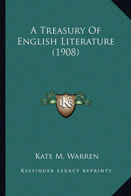 Book cover for A Treasury of English Literature (1908) a Treasury of English Literature (1908)