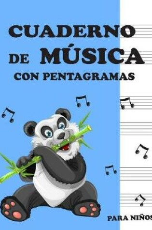 Cover of Cuaderno de musica con pentagramas para ninos