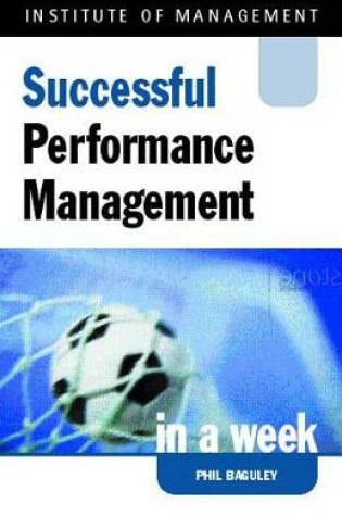 Cover of Performance Management in a Week