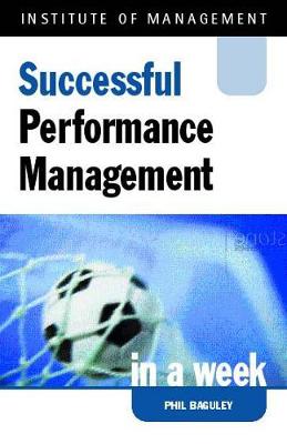 Book cover for Performance Management in a Week