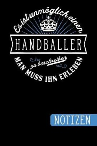 Cover of Es ist unmoeglich einen Handballer zu beschreiben