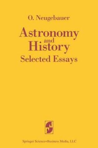 Cover of Astronomy and History Selected Essays