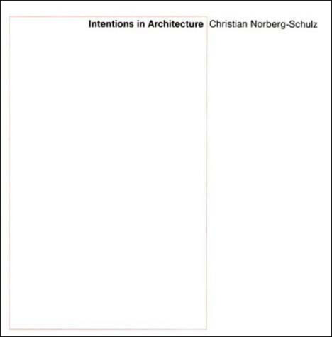 Book cover for Intentions in Architecture