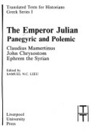 Cover of Panegyric and Polemic