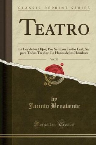Cover of Teatro, Vol. 26
