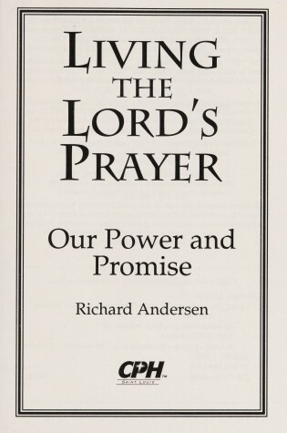 Cover of Living the Lord's Prayer