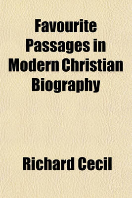 Book cover for Favourite Passages in Modern Christian Biography