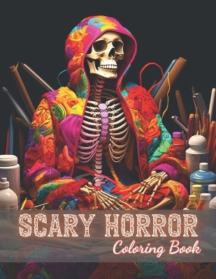 Book cover for Scary Horror Coloring Book for Adult