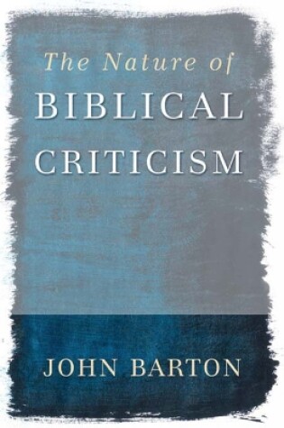 Cover of The Nature of Biblical Criticism