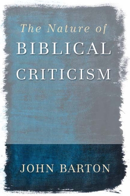 Book cover for The Nature of Biblical Criticism