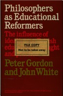 Cover of Philosophers as Educational Reformers