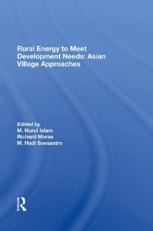 Cover of Rural Energy To Meet Development Needs