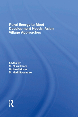 Book cover for Rural Energy To Meet Development Needs