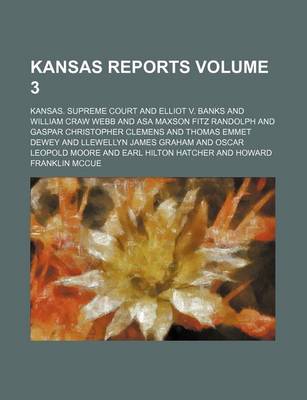 Book cover for Kansas Reports Volume 3