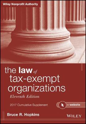 Book cover for The Law of Tax-Exempt Organizations, 2017 Cumulative Supplement